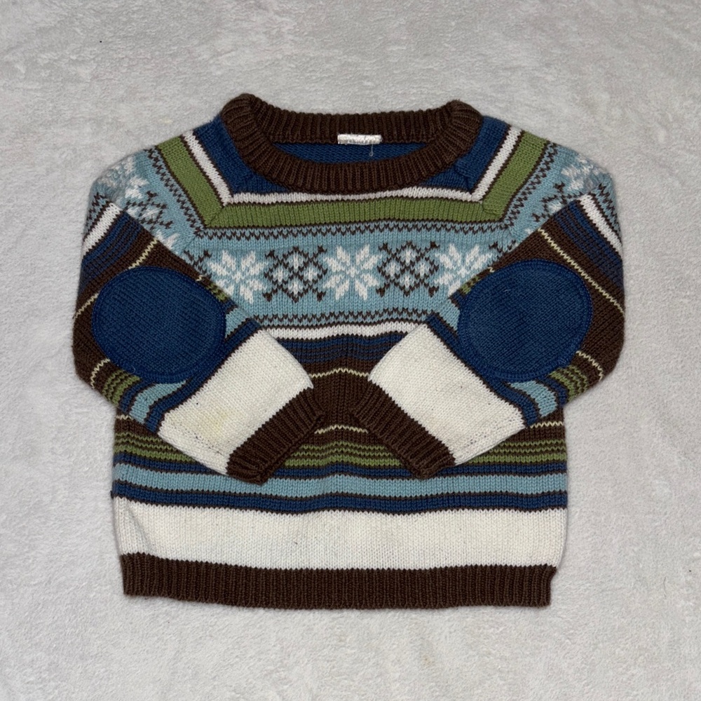 Multicolor Patterned 12-18 month long sleeve printed Sweater baby boy clothing